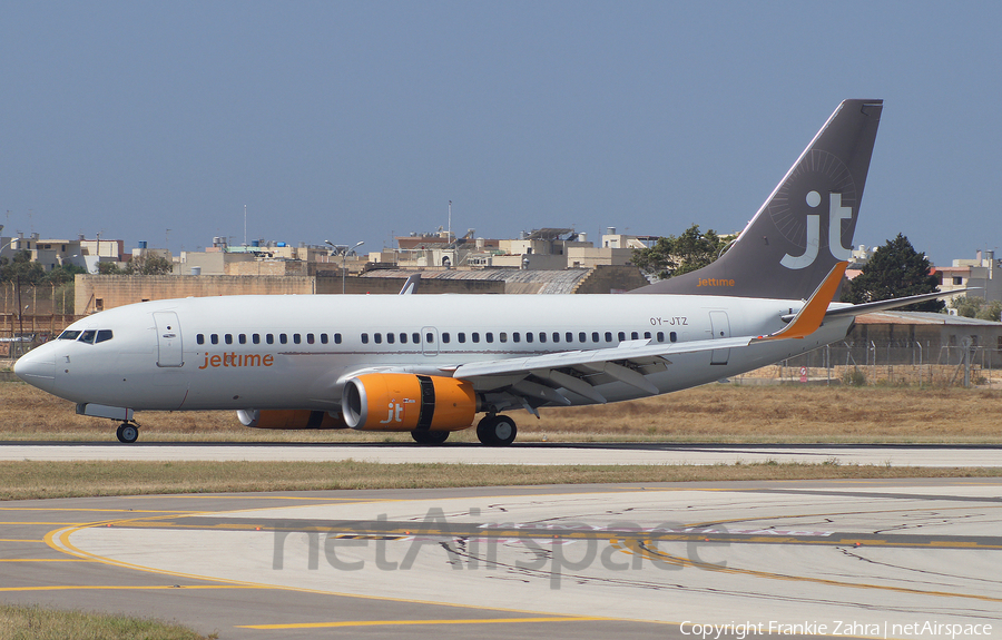 Jet Time Boeing 737-73S (OY-JTZ) | Photo 26305