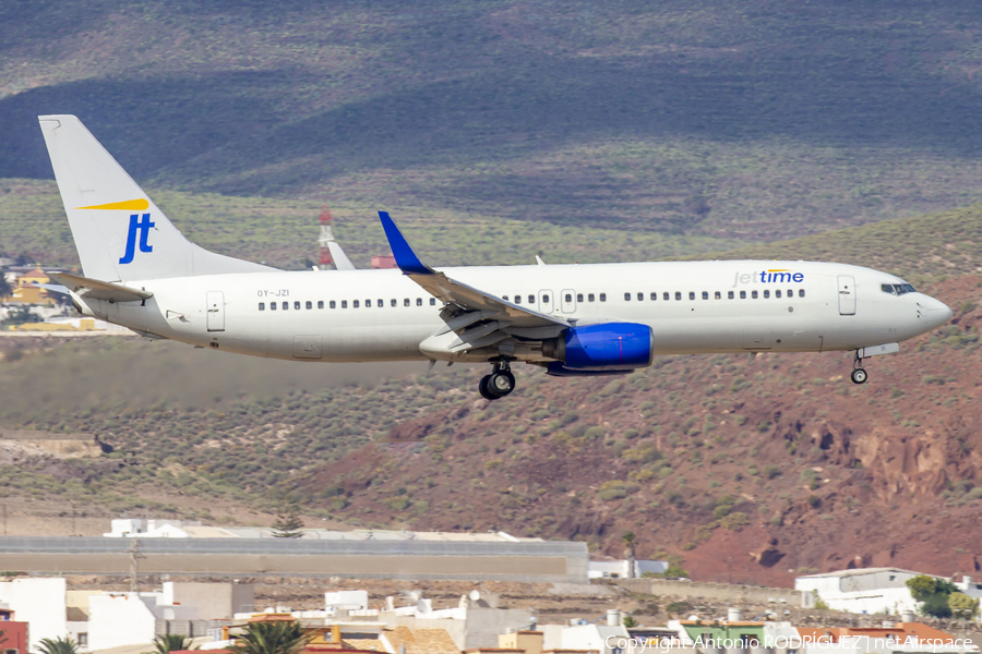 Jet Time Boeing 737-83N (OY-JZI) | Photo 366244