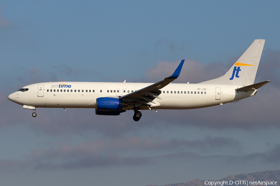 Jet Time Boeing 737-83N (OY-JZI) | Photo 354815