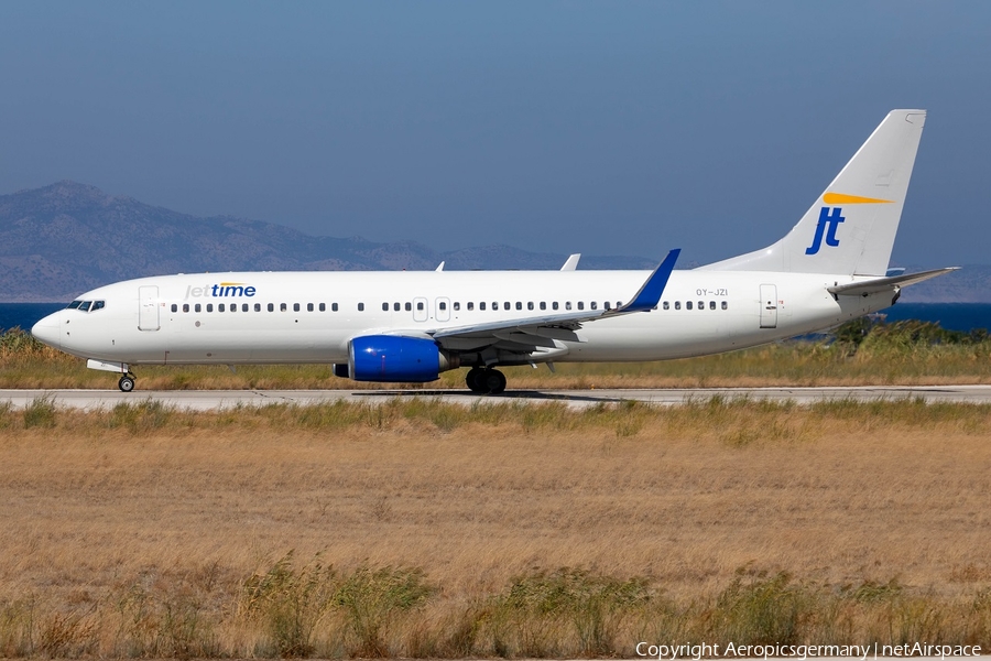 Jet Time Boeing 737-83N (OY-JZI) | Photo 393876