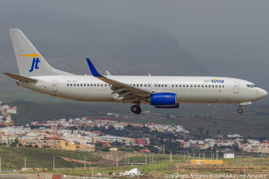 Jet Time Boeing 737-82R (OY-JZJ) | Photo 314720