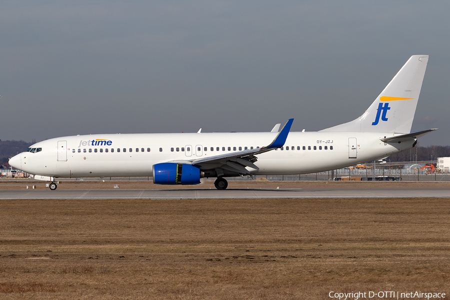 Jet Time Boeing 737-82R (OY-JZJ) | Photo 373861