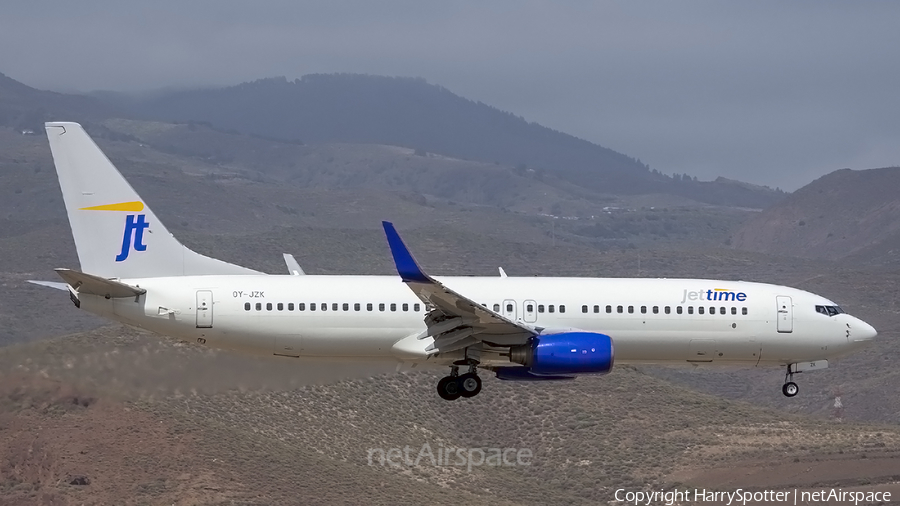 Jet Time Boeing 737-86Q (OY-JZK) | Photo 332187