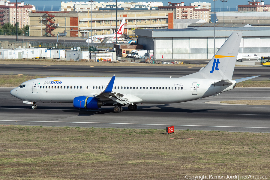 Jet Time Boeing 737-804 (OY-JZL) | Photo 352501