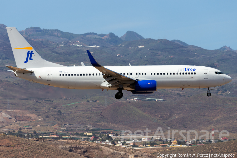 Jet Time Boeing 737-804 (OY-JZL) | Photo 413694