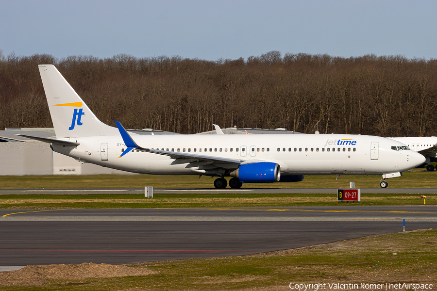 Jet Time Boeing 737-8K5 (OY-JZM) | Photo 616134