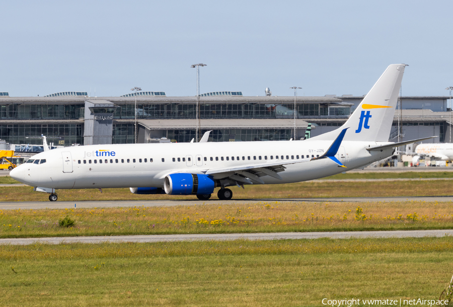 Jet Time Boeing 737-8K5 (OY-JZN) | Photo 458995