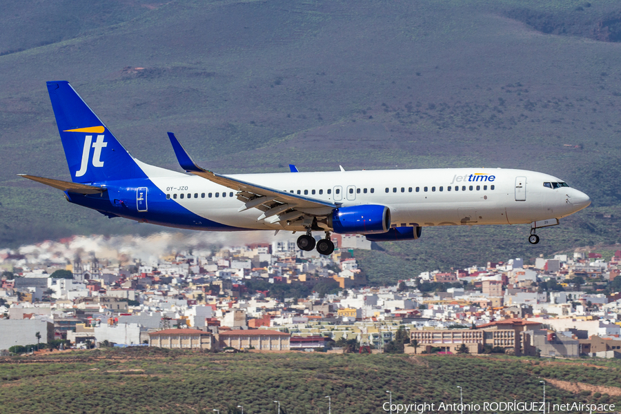 Jet Time Boeing 737-8U3 (OY-JZO) | Photo 495191