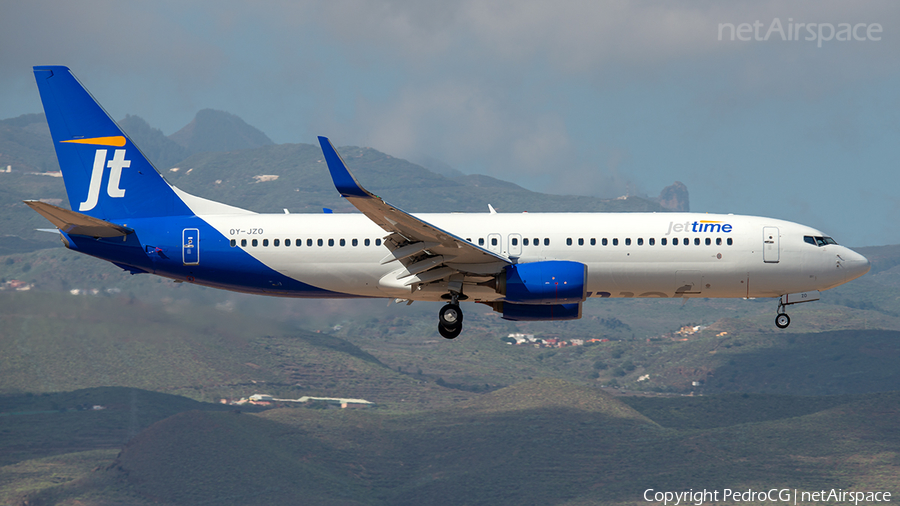 Jet Time Boeing 737-8U3 (OY-JZO) | Photo 490654