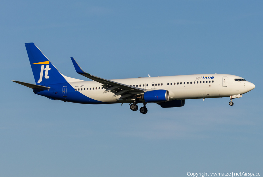 Jettime Boeing 737-8U3 (OY-JZP) | Photo 565887
