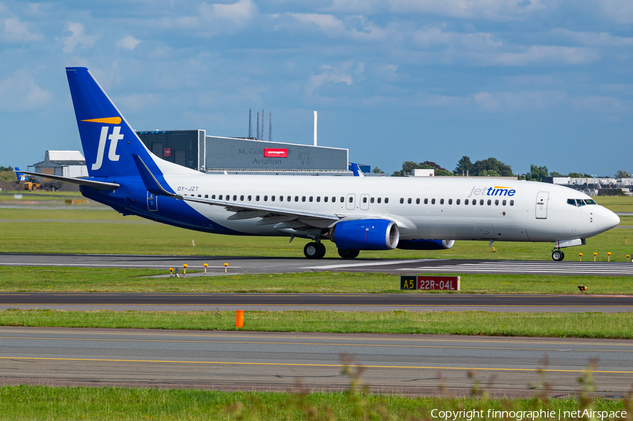Jettime Boeing 737-8AL (OY-JZT) | Photo 635512