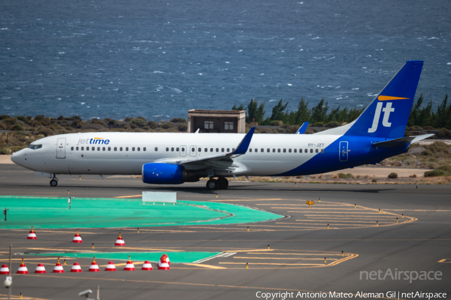 Jettime Boeing 737-8AL (OY-JZT) | Photo 623792