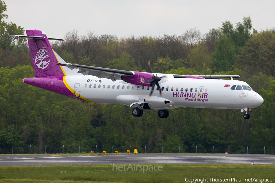 Hunnu Air ATR 72-500 (OY-JZW) | Photo 159810