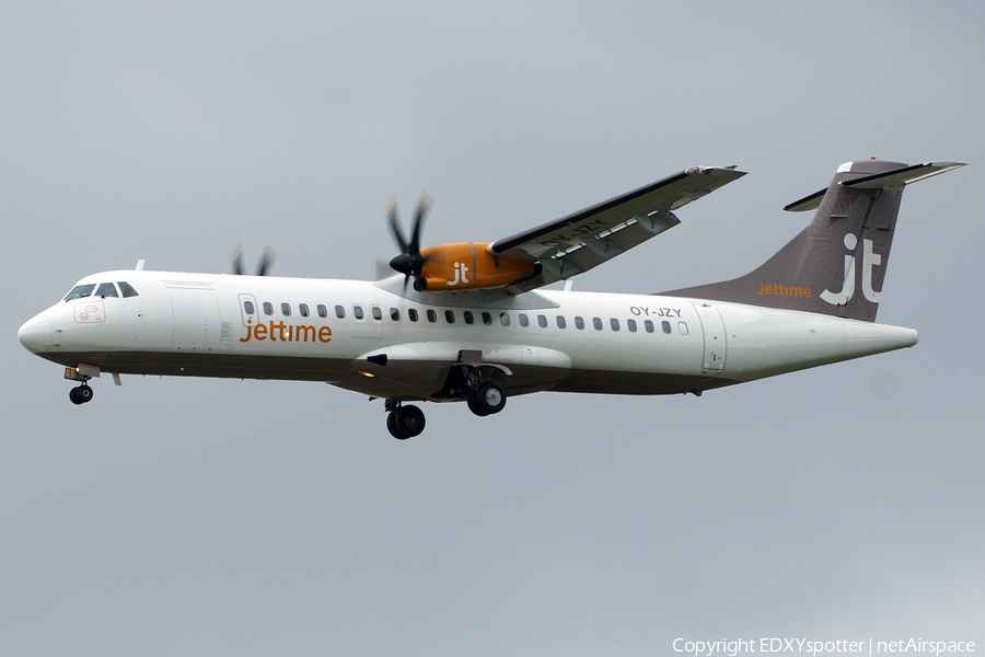 Jet Time ATR 72-500 (OY-JZY) | Photo 322171