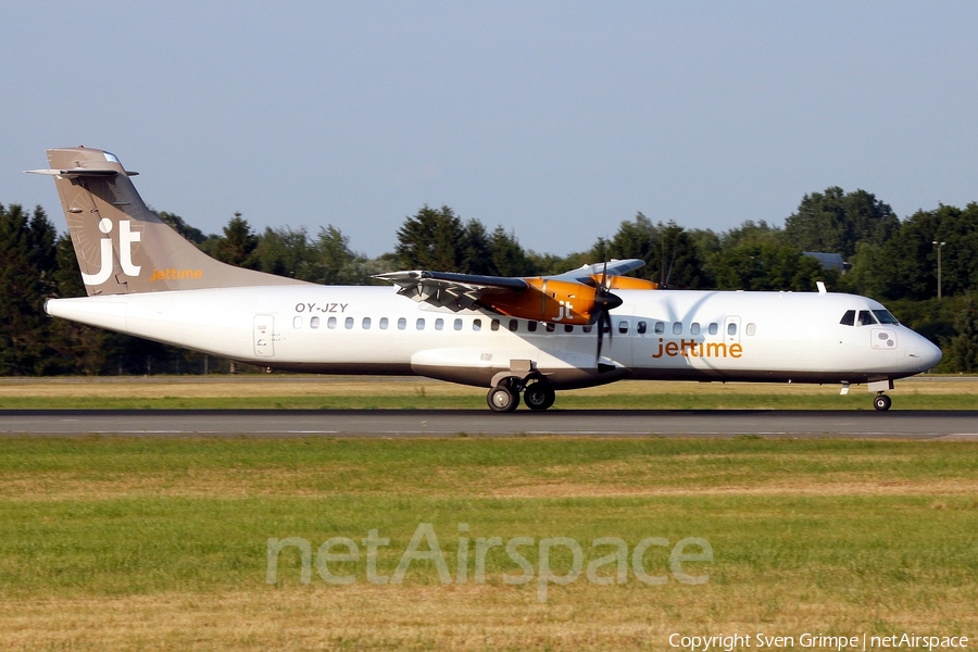 Jet Time ATR 72-500 (OY-JZY) | Photo 53584