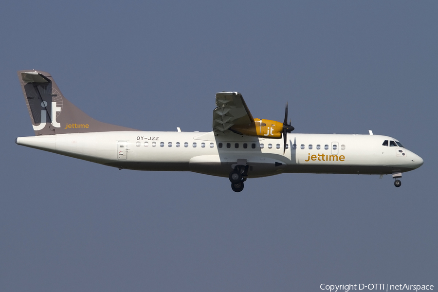 Jet Time ATR 72-500 (OY-JZZ) | Photo 436024