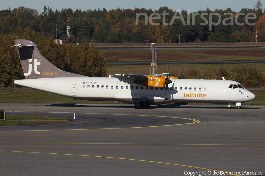 Jet Time ATR 72-500 (OY-JZZ) | Photo 92431