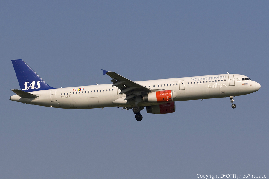 SAS - Scandinavian Airlines Airbus A321-232 (OY-KBB) | Photo 274362