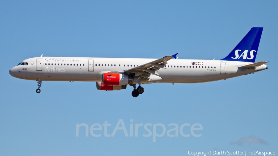 SAS - Scandinavian Airlines Airbus A321-232 (OY-KBB) | Photo 236570