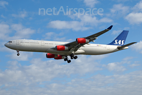 SAS - Scandinavian Airlines Airbus A340-313X (OY-KBD) at  London - Heathrow, United Kingdom