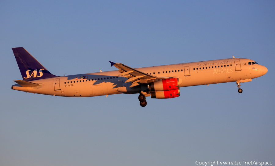 SAS - Scandinavian Airlines Airbus A321-232 (OY-KBE) | Photo 209187