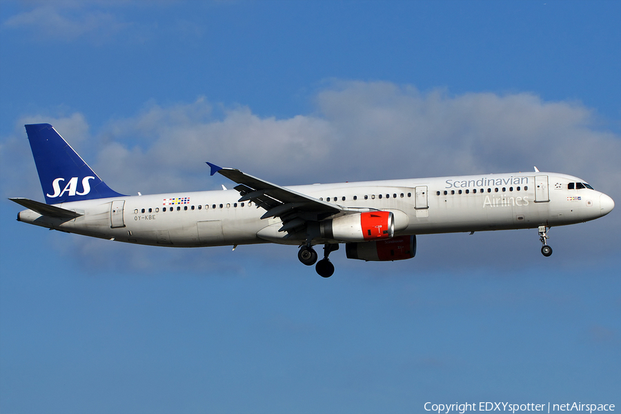 SAS - Scandinavian Airlines Airbus A321-232 (OY-KBE) | Photo 275553