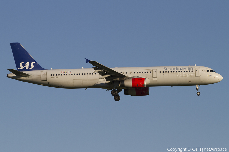 SAS - Scandinavian Airlines Airbus A321-232 (OY-KBE) | Photo 388944