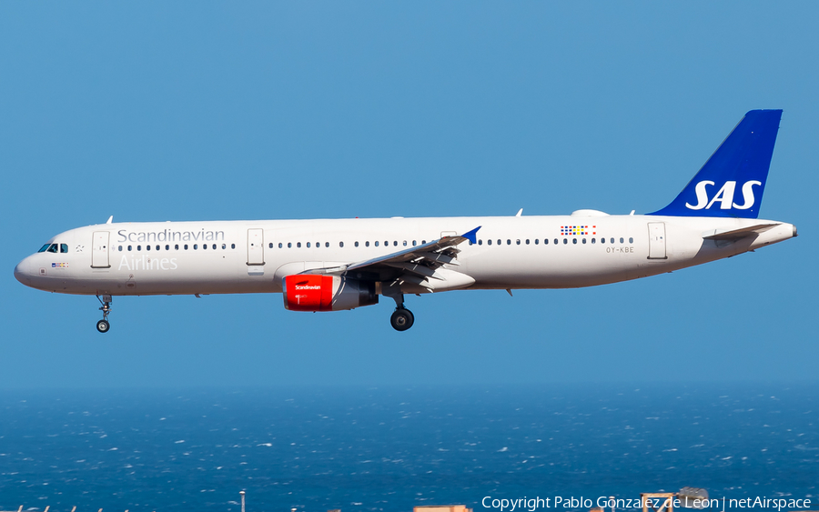 SAS - Scandinavian Airlines Airbus A321-232 (OY-KBE) | Photo 335648