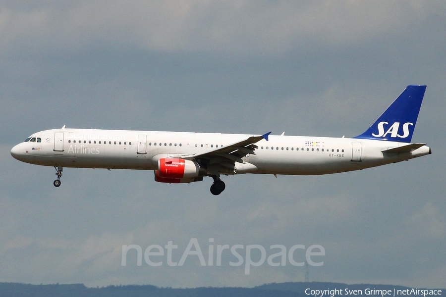 SAS - Scandinavian Airlines Airbus A321-232 (OY-KBE) | Photo 17187