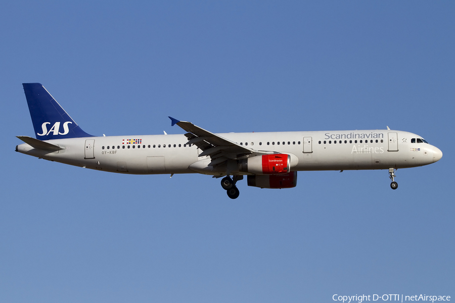 SAS - Scandinavian Airlines Airbus A321-232 (OY-KBF) | Photo 414271