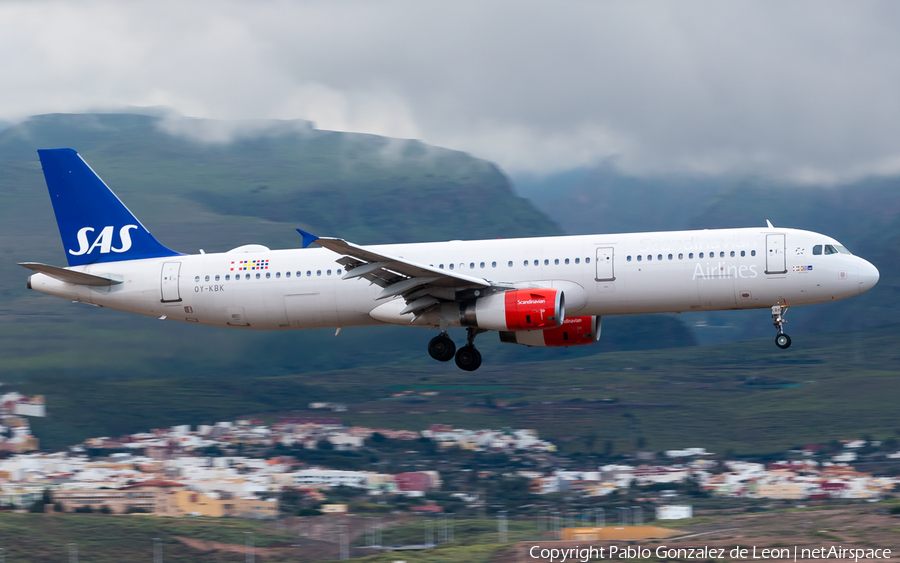 SAS - Scandinavian Airlines Airbus A321-232 (OY-KBK) | Photo 335649