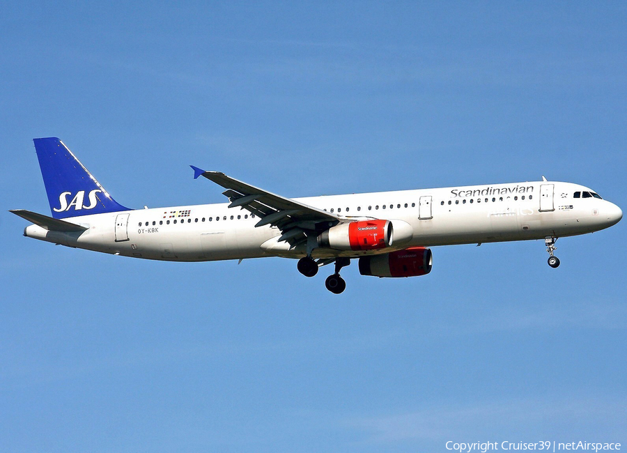 SAS - Scandinavian Airlines Airbus A321-232 (OY-KBK) | Photo 129588