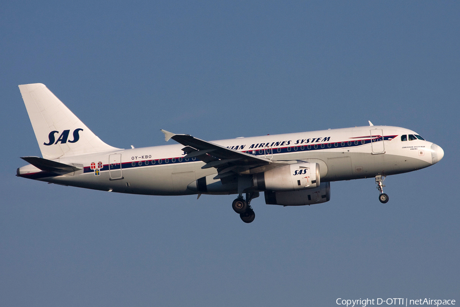 SAS - Scandinavian Airlines Airbus A319-132 (OY-KBO) | Photo 272416