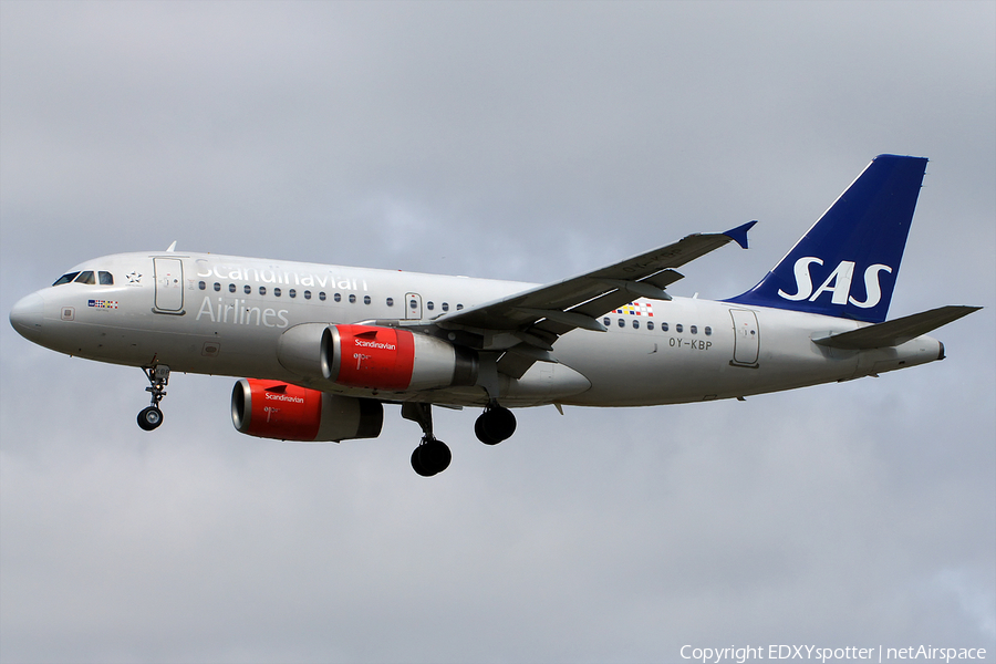 SAS - Scandinavian Airlines Airbus A319-132 (OY-KBP) | Photo 275557