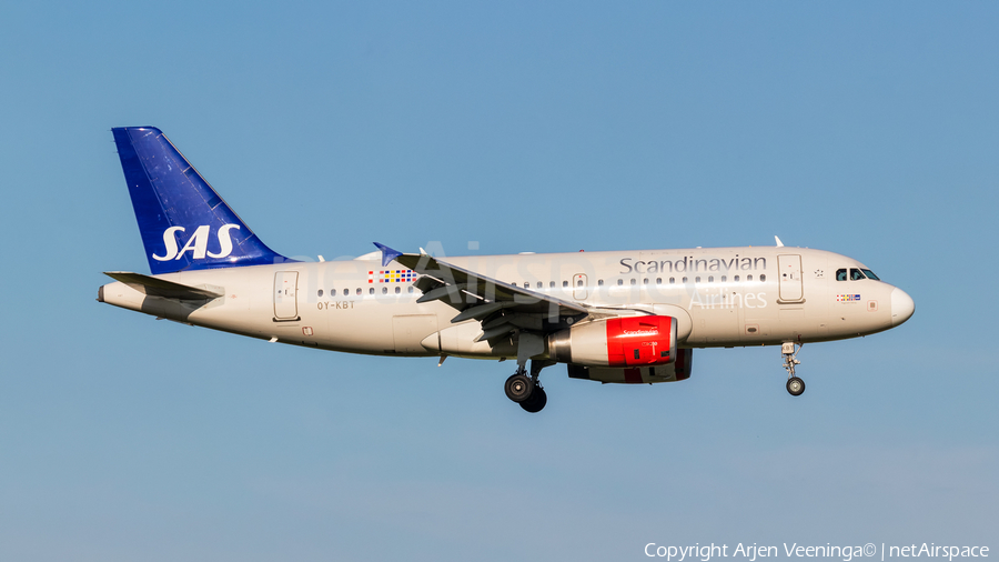 SAS - Scandinavian Airlines Airbus A319-132 (OY-KBT) | Photo 378791