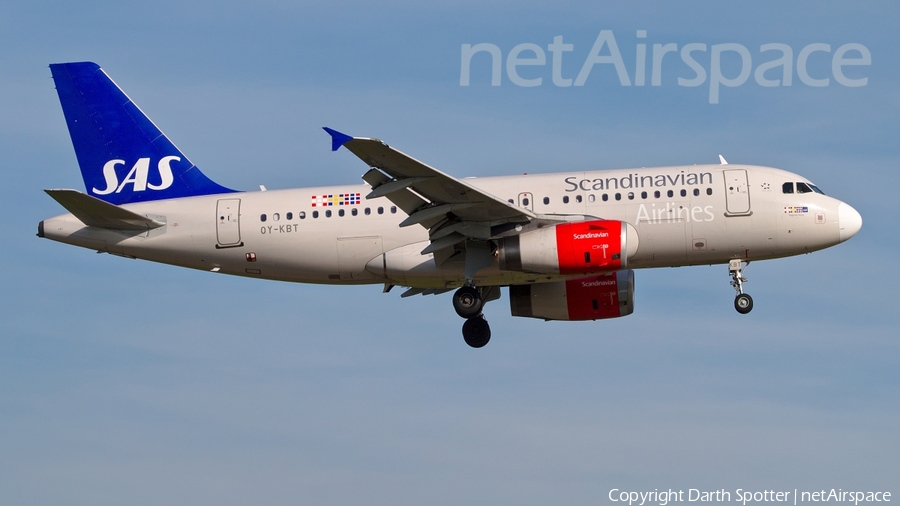 SAS - Scandinavian Airlines Airbus A319-132 (OY-KBT) | Photo 167529