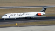 SAS - Scandinavian Airlines McDonnell Douglas MD-82 (OY-KHE) at  Dusseldorf - International, Germany