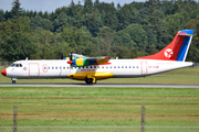 Danish Air Transport (DAT) ATR 72-202 (OY-LHB) at  Billund, Denmark