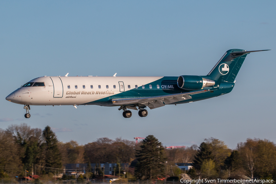 Global Reach Aviation Bombardier CRJ-200LR (OY-MIL) | Photo 444501