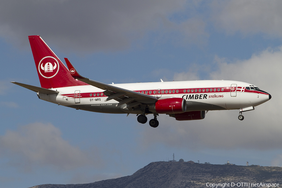 Cimber Sterling Boeing 737-76N (OY-MRS) | Photo 315051