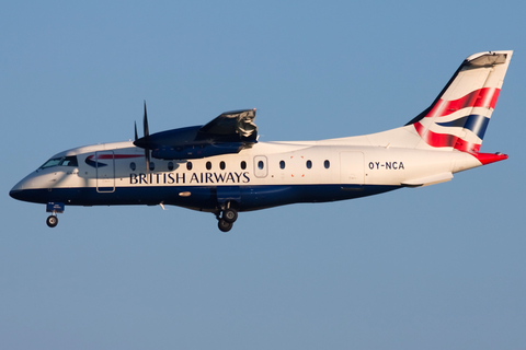 British Airways (Sun Air of Scandinavia) Dornier 328-110 (OY-NCA) at  Brussels - International, Belgium