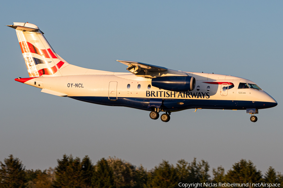 British Airways (Sun Air of Scandinavia) Dornier 328-310JET (OY-NCL) | Photo 349043