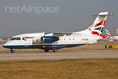 British Airways (Sun Air of Scandinavia) Dornier 328-310JET (OY-NCM) at  Manchester - International (Ringway), United Kingdom