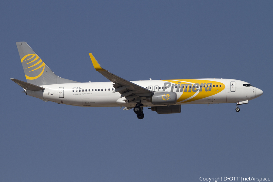 Primera Air Scandinavia Boeing 737-8Q8 (OY-PSA) | Photo 392218