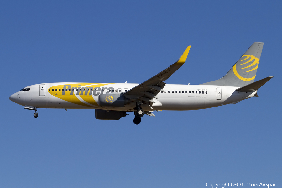 Primera Air Scandinavia Boeing 737-86N (OY-PSC) | Photo 414036