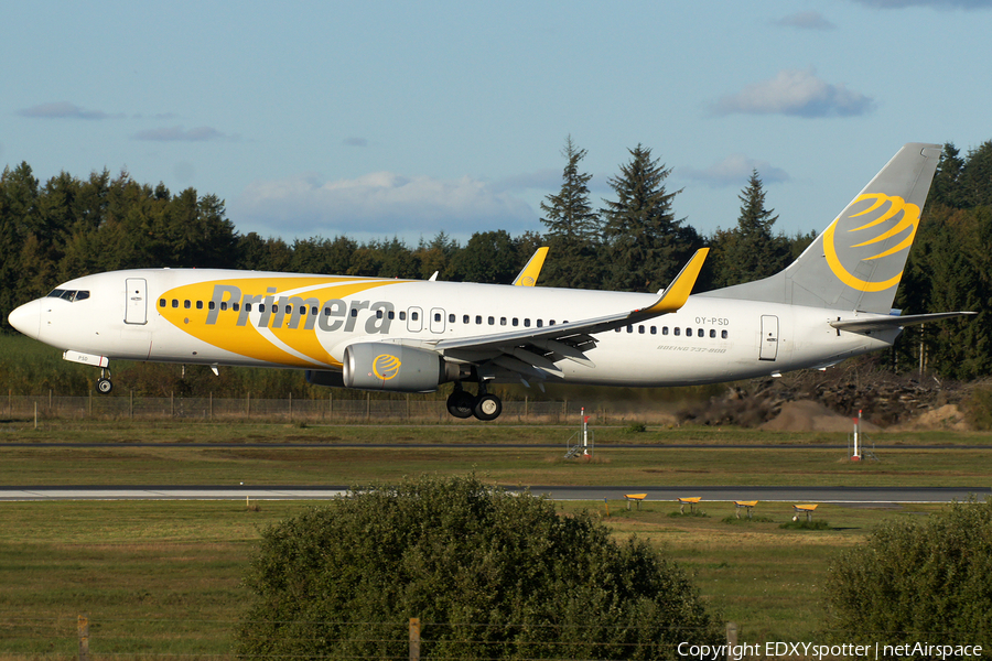 Primera Air Scandinavia Boeing 737-86N (OY-PSD) | Photo 291785