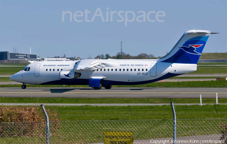 Atlantic Airways BAe Systems BAe-146-RJ100 (OY-RCC) | Photo 151218