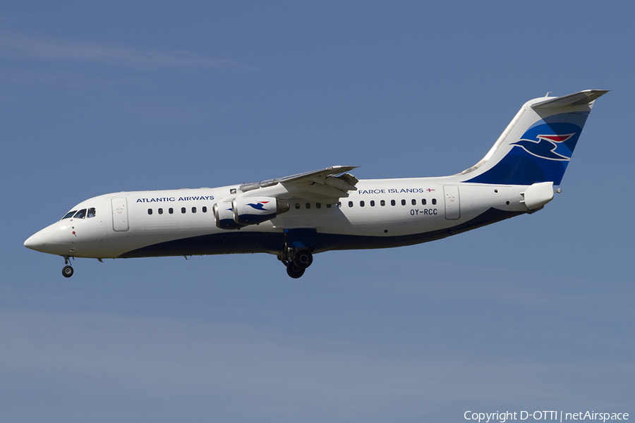 Atlantic Airways BAe Systems BAe-146-RJ100 (OY-RCC) | Photo 389005