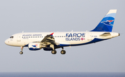 Atlantic Airways Airbus A319-115 (OY-RCG) at  Gran Canaria, Spain