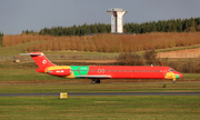 Danish Air Transport (DAT) McDonnell Douglas MD-83 (OY-RUE) at  Billund, Denmark